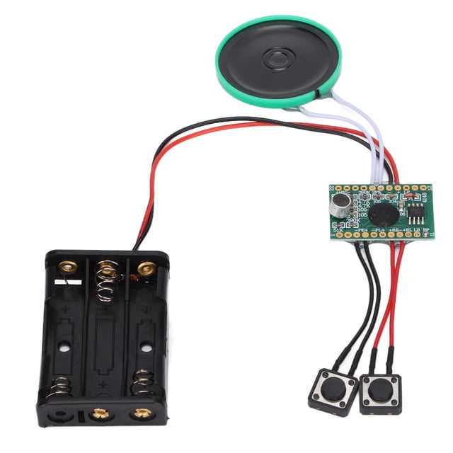 Módulo de sonido de 4 minutos con botón de control, música DIY, sonido, conversación, chip grabable para tarjetas de audio DIY, cajas de regalo de Navidad