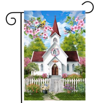 Bandiera Da Giardino Briarwood Lane Primaverile – Lettera T, 12.5x18 Pollici