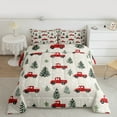 thumbnail image 2 of Manfei Merry Christmas Bedding Comforter Set,Green Xmas Tree Twin Comforter Sets,Red Truck Bedding Set For Teens,Ultra Soft Home Decor Reversible,2 Pieces, 2 of 8