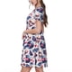 thumbnail image 2 of Disketp record rock music Skull para Vestido de Manga Corta para Mujeres, Vestidos de Verano para Mujeres, Casual y Holgado para la Playa, 2 of 6