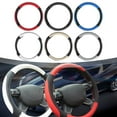 thumbnail image 4 of BTOER Car Steering Wheel Cover PU Leather Car Handle Cover Non-slip Wear-resistant, 4 of 8