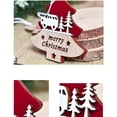 thumbnail image 5 of onlyliua ¡ Ofertas Del Día Liquidación Prime! Árbol de Navidad de Madera Pequeño Colgante con Forma de Navidad Flocado, Decoración Colgante para Centro Comercial, Decoración Navideña, 2 Piezas, 5 of 5