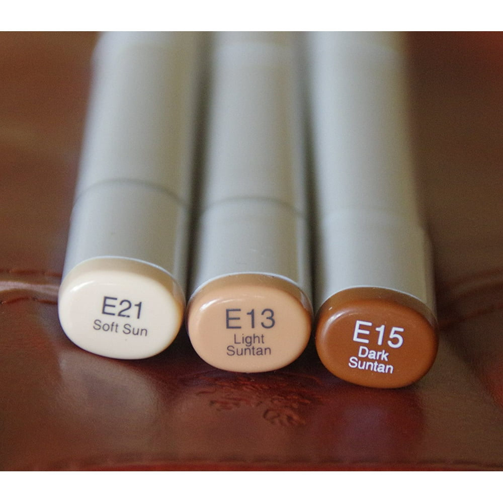 Markers 3Piece Sketch Set, Medium Skin Tones custom set 2, Comes with