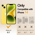 thumbnail image 2 of JETech Electroplated Case for iPhone 14 6.1-Inch, Camera Lens Full Protection, Compatible with MagSafe Wireless Charging, Shockproof Soft TPU Phone Cover (Yellow), 2 of 7