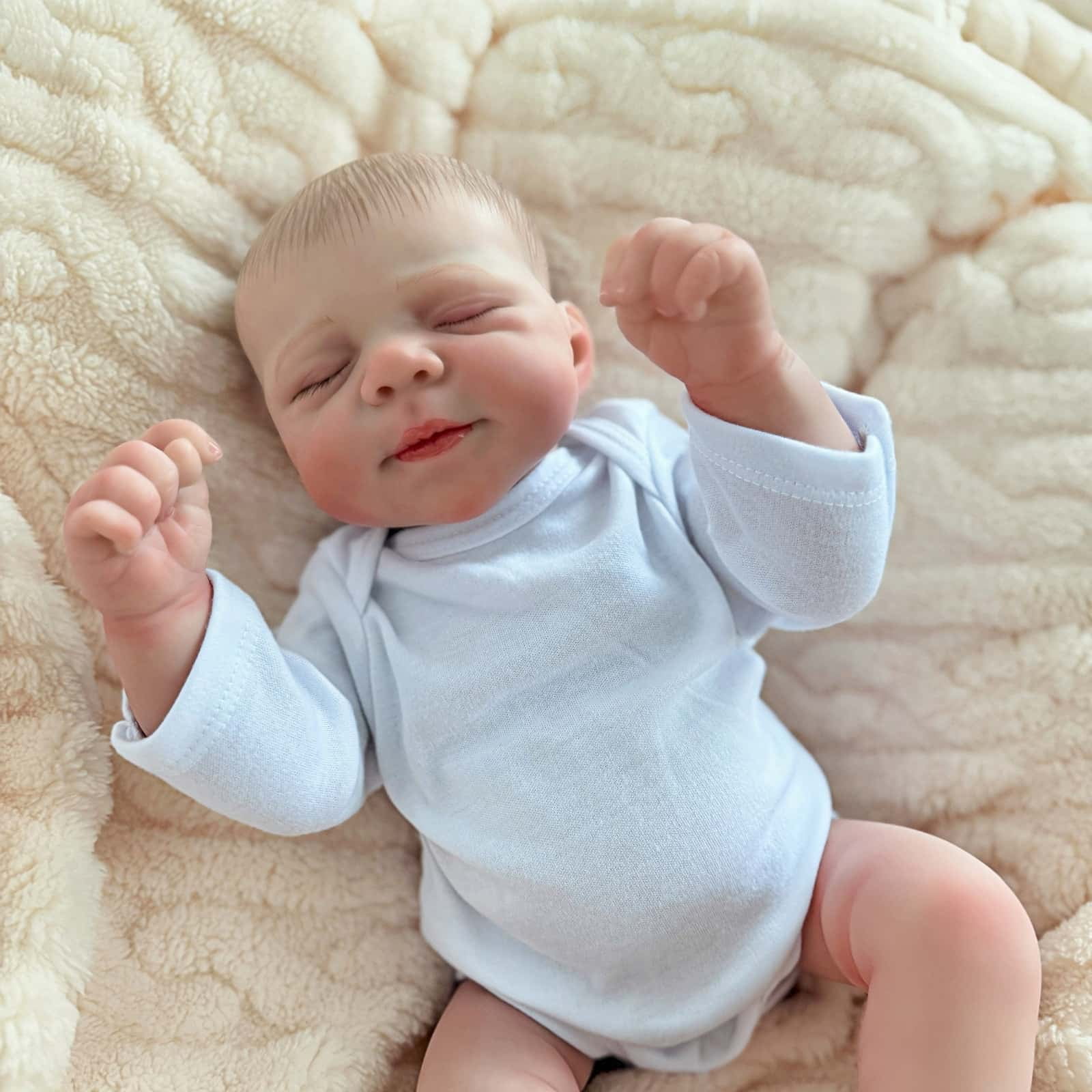 19 Inch adorable reborn baby doll - realistic details, hand-painted appearance, cute and real - perfect for collection and gift giving