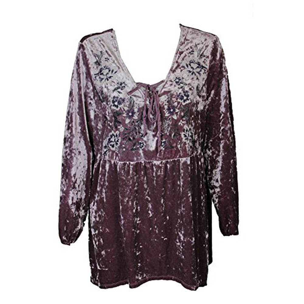 velvet peasant top