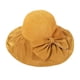 thumbnail image 3 of Sombrero de ala ancha para mujer, sombrero protector de viaje, sombrero de verano, gorra de pesca para Amarillo jengibre, 3 of 9
