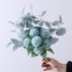 thumbnail image 2 of 1 ramo de flores artificiales, crisantemo de bola de imitación, flor de seda artificial, planta de flores artificiales para decoración del hogar, bodas, fiestas y arreglos florales., 2 of 6
