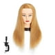 thumbnail image 1 of Cabeza de entrenamiento con forma de cabeza de maniquí, 100% cabello humano, 50-55 cm, color rubio, 1 of 6