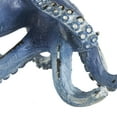 thumbnail image 5 of 6"W, 4"H Dark Blue Polystone Small Distressed Octopus Sculpture, by DecMode (2 Count), 5 of 9