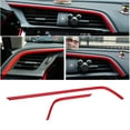 thumbnail image 3 of Couvercle de Sortie d'Air, 2pcs Rouge ABS Auto Voiture Garniture de Sortie d'Air Garniture Conception Révolutionnaire, 3 of 5