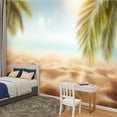 thumbnail image 2 of Peel and Stick Wallpaper sand blurred sea sky summer day Modern Art Wall Mural Decor Self Adhesive and Removable 100in x 144in, 2 of 8