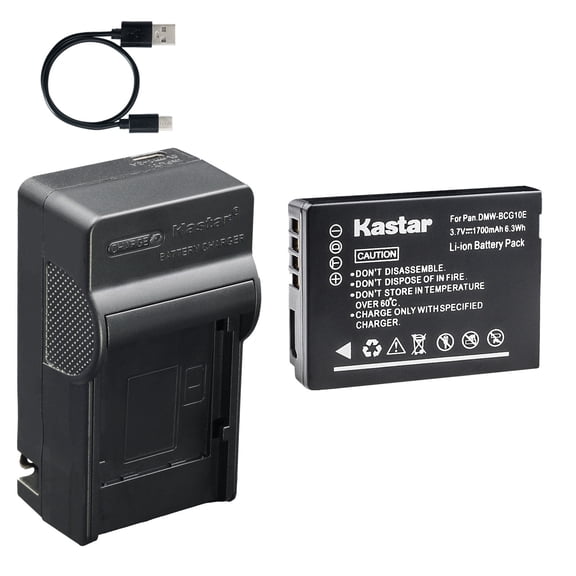 Kastar 1-Pack Battery and AC & USB-C Charger Compatible with Panasonic DMW-BCG10 Lumix TZ6 TZ7 TZ8 TZ10 TZ20 TZ30 TZ35 ZR1 ZR3 ZS1 ZS3 ZS5 ZS7 ZS8 ZS10 ZS15 ZS20 ZS25 ZX1 ZX3 3D1 Leica V-Lux 20 30 40