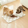 thumbnail image 2 of Checkered Cat Food Mat for Pet Dog Feeting Mats,Pet Feeding Mat for Floor Non-Slip Waterproof, Super Absorbent Cat Bowl Mat, Easy to Clean Eco-Friendly Durable Pet Placemat 24x16in, 2 of 8