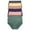Assorted Color (6 Pack), variant on Angelina Cotton Classic High-Rise Briefs with an Embossed Rose (6-Pack)