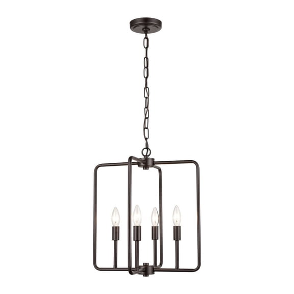Elk Home 15.75-Inch Wide Park Slope Pendant, Oil Rubbed Bronze