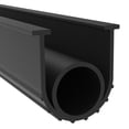 thumbnail image 2 of BOWSEN Garage Door Bottom Seals Weatherproof Weatherstrip Threshold Buffering Sealing High Performance EPDM Rubber Weather Resistance Gasket Black 1/4 Inch T-End, 10FT Long, 2 of 4