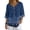 Border Floral Print, variant on 3/4 Sleeve Imitation Linen-Like Blouse for Spring Daily Wear, Button Down Casual Women's Imitation Linen-Like Blouse Top, Cheetah Palm Toile Print, Size Medium