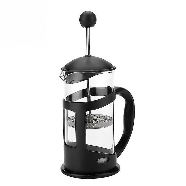 Cafetera French Press de vidrio de 400 ml con acero inoxidable