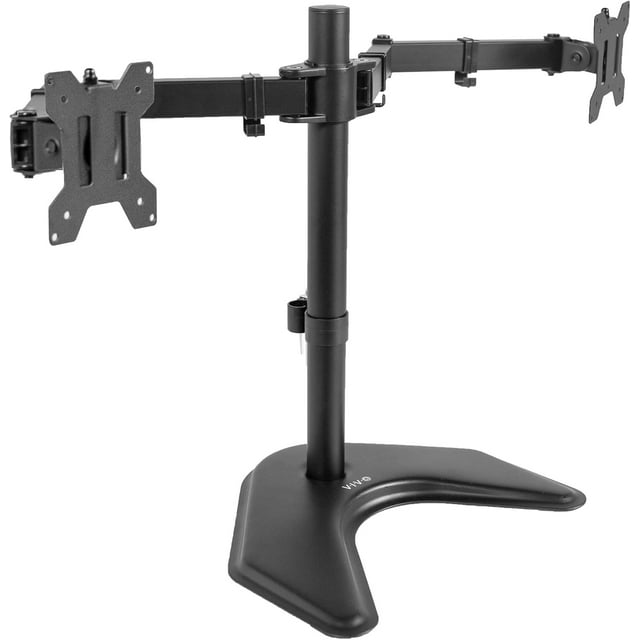 Support de Bureau Debout à Double Écran LED LCD pour Écrans jusqu'à Haute Résistance, Bras Entièrement Réglables avec VESA Max xmm