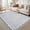 Gray, variant on ZACOO 9'x12' Area Rugs Scalloped Solid Rug, Non-Slip Low Pile Area Rugs for Living Room Bedroom, Soft Modern Farmhouse Washable Carpet, Gray