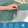 thumbnail image 5 of Yayeee Kitchen Curtains Tier Set of 2 Light Filtering 57"x24" Over Sink Window Panels, Beige Martini, 5 of 7