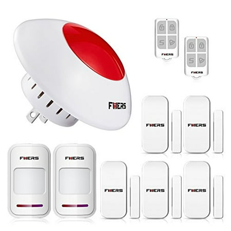 pic Smart Alarm System Canada fuers standalone home office shop security alarm system kit wireless indoor strobe flashing siren with remote key fob and door contact sensor