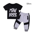 thumbnail image 3 of Minnieouse 2 uds., conjunto de bebé, camiseta para niño, camiseta de manga corta, Top, pantalones, ropa de verano conjuntos de ropa Negro 120cm Minnieouse AP003141-05, 3 of 6