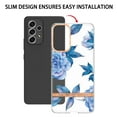 thumbnail image 2 of Allytech Samsung A53 5G Phone Case, Galaxy A53 5G Case, Clear Transparent Soft TPU Rubber Anti-scratch Military Grade Protective Shockproof Case Shell - Blue Flower, 2 of 5