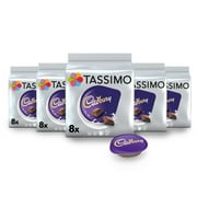 TASSIMO Cadbury Hot Chocolate Drink 16 discs, 8 servings Pack of 5, Total 80 discs, 40 servings