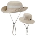 thumbnail image 6 of Ccpelsie Toddler Kid Bucket Hats for Boy and Girl Summer Cap Little Boy Girl Sun Protection Caps Wide Brim(Beige,One Size), 6 of 8