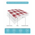 thumbnail image 5 of Farmhouse Red Plaid Twin Size Down Alternative Comforter, Lightweight Comforter Quilt Bedding Set with Pillow Shams Rustic Red White Checkered All Seasons Bed Comforter Duvet Insert 68"x86", 5 of 7