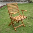 thumbnail image 2 of Acacia Folding S/2 Ladder Back Armchair, 2 of 2