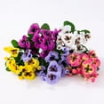 thumbnail image 4 of Artificial Flowers Orchid Stem Real Touch Flowers,4 PCS, Yellow, 4 of 6