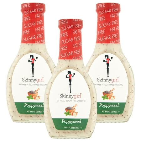 (3 Pack) Skinnygirl Poppyseed Salad Dressing, 8 Fl Oz