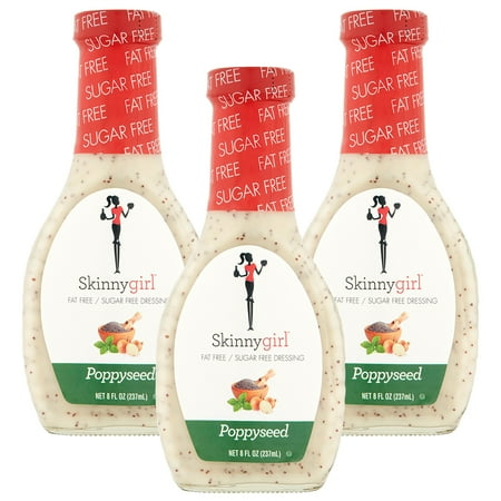 (3 Pack) Skinnygirl Poppyseed Salad Dressing, 8 Fl (Best Dressing For Chicken Salad)