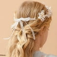 thumbnail image 4 of LIURUIJIA Princess Flower Crystal Headpiece Rhinestone Pearl Headband Alloy Floral Bridal Hair Accessories Communion Wedding Prom Photography for Girls and Women, 4 of 6