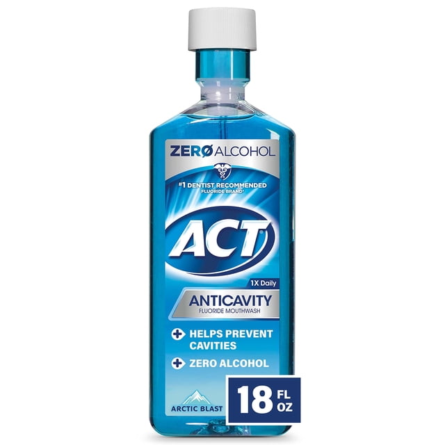 Enjuague bucal ACT Anticavity Zero Alcohol 532 ml con vaso dosificador