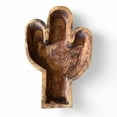 thumbnail image 2 of Large Wood Cactus Dough Bowl Or Wall Hanging, 2 of 7