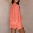 thumbnail image 5 of UAMVSH Womens Lounge Sets Oversized Sweatshirts Matching Sets Long Sleeve Pullover Tops and Shorts with Pockets Comfy Tracksuit Outfits(Small,Pink), 5 of 6