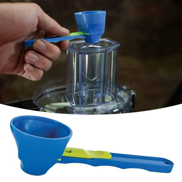 Entonnoir à Mesurer Sans Désordre Design Coulissant Étanche pour Poudre de Protéine et Café