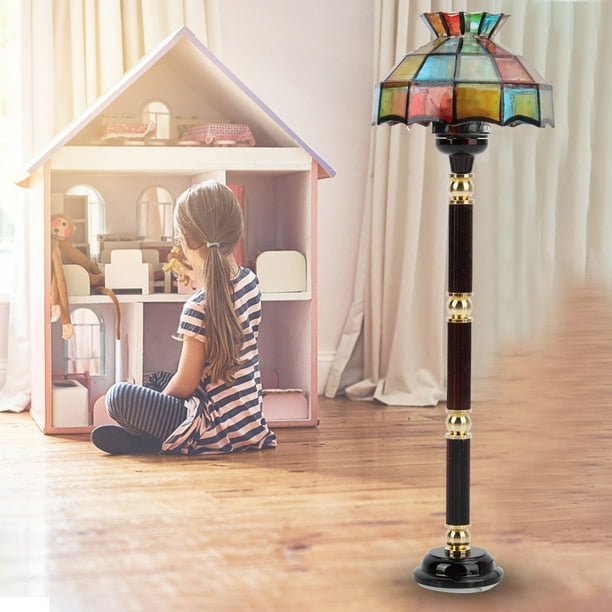 Lampe de Maison de Poupée, Lampadaire Miniature, Jouet de Meubles, pour  Maison de Poupée Miniature 1:12 