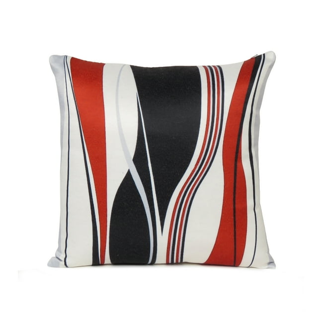 Oussum Housses de Coussin Décoratives pour la Maison Coton Impression Numérique Fermeture Éclair Taies d'Oreiller Décoratives vector wave Simple