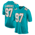 thumbnail image 1 of Maillot de Football Adulte Miami Dolphins 97 Rashard Lawrence Bleu -TG, 1 of 2
