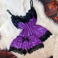 thumbnail image 3 of Purple Plus Size Pajamas for Women, Polyester Cute Pajamas for Women, Ladies Pajamas, S Sexy Pajamas, Pajamas for Women, Valentine's Day Sleepwear Pajama Shorts, 3 of 3