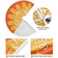 thumbnail image 2 of GZHJMY Thanksgiving Tree Skirt Orange Turkey Xmas Tree Skirt Floor Door Round Mat Decorations for Holiday Party Home Christmas Day Ornaments, 35.4", 2 of 6