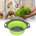 thumbnail image 4 of Collapsible Drain Basket, Anti-oxidation Long-lasting Washing Basket Kitchen  For Vegetable Colander For Kitchen Green Small, 4 of 8