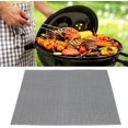 thumbnail image 4 of HUGFEGWE Feuille à Grille Antiadhésive de Qualité Alimentaire, Tapis à Grille de Barbecue Multifonction, Tranche de Grille de Gril BBQ Antiadhésive Réutilisable, Tapis de Grillade en Maille Robustes, pour Barbecue Extérieur CJB91-60432, 4 of 9