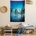 thumbnail image 2 of Skyline New York City Night Tapestry Wall Hanging for Living Room Bedroom Dorm, 2 of 5