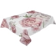 thumbnail image 2 of Vintage Flowers Watercolor Wedding Party Table Cloth Waterproof Oilproof Dining Table Cover Kitchen Home Decor Tablecloth, 2 of 6